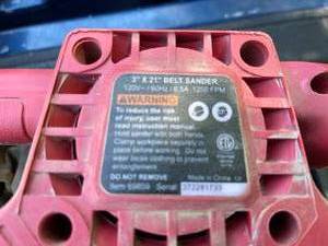 lot 136 image: 3 x 21 Inch Chicago Electric Belt Sander