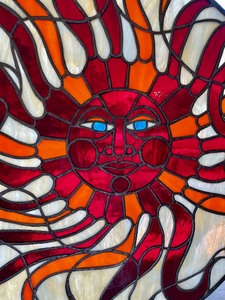 lot 171 image: Stained Glass Sun Art