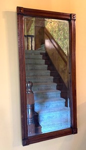 lot 211 image: Antique Wall Mirror