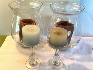 lot 219 image: Two Pairs of Decorative Candle Holders
