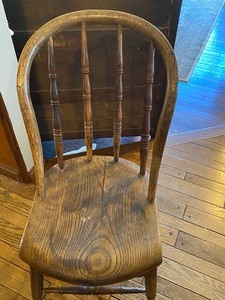 lot 220A image: Single Vintage Wood Chair