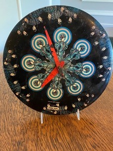 lot 223A image: 1960s Peter Max Electric Wall Clock
