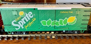 lot 197 image: Partial Train Track with Advertising Rail Cars
