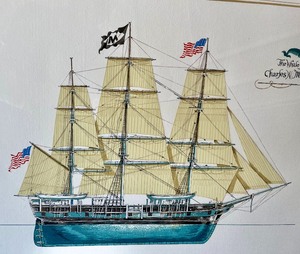 lot 248 image: 2 Framed Ship Prints