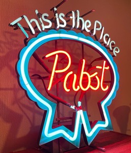 lot 284 image: Pabst This is the Place Neon Sign
