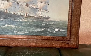 lot 290 image: Ship Painting by Joyce