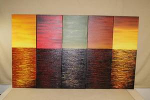 lot 179 image: 5 Piece Canvas Painting Set