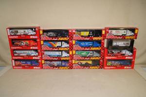 lot 117 image: Die Cast Racing Team Haulers - Tide, Exide, DeWalt