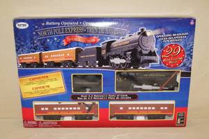 lot 104 image: North Pole Express Electric Train Set