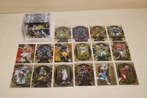 lot 54 image: Select Football Cards - Justin Jefferson Rookie, Wilson Refractor