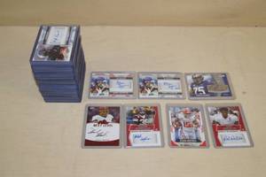lot 55 image: Signed NFL Rookie Cards - Cashman, Martin