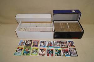 lot 61 image: 2 Boxes of Football Cards - Mid 80s to Early 90s