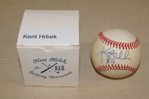 lot 50 image: Kent Hrbek Signed Baseball