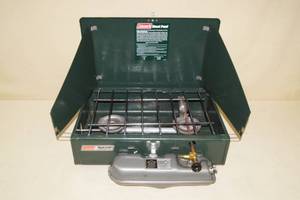 lot 29 image: Coleman Dual Fuel 2 Burner Camping Stove