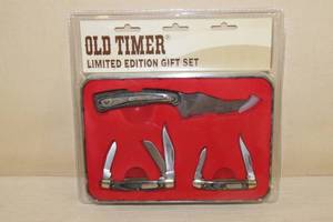 lot 3 image: Schrade Old Timer Limited Edition 3 Knife Set