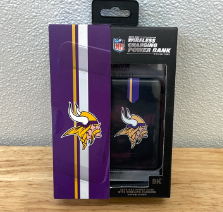 lot 69 image: Minnesota Vikings NFL Cell Phone Portable Charging Bank