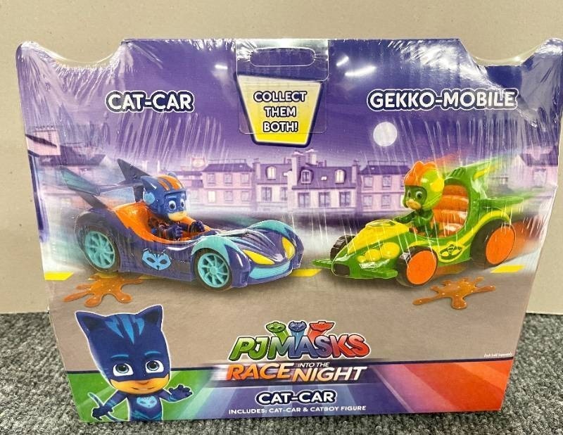 lot 71 image: PJ Masks Catboy Race Into the Night Vehicles Set Toy