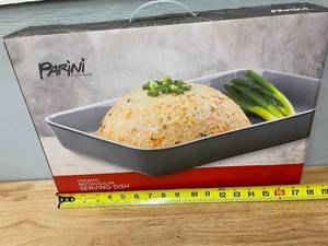lot 5 image: Parini Large Ceramic Serving Dish Platter