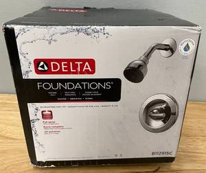 lot 22 image: Delta Foundations Shower Head Trim Kit