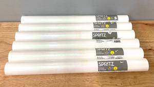 lot 75 image: Lot of 6 White Translucent Table Runners