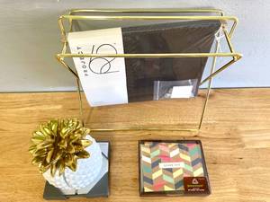 lot 64 image: Lot of Office Supplies File Holder Books Ends