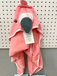 lot 95 image: Infant Girls Hooded Towel and Socks Lot.  