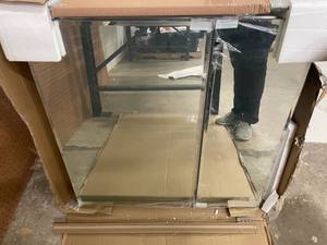 lot 157 image: Pegasus 30 x 30 Frameless Bathroom Vanity Medicine Cabinet Mirror