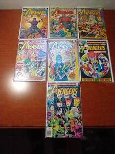 lot 6 image: 7 Bronze Age Avengers Comics