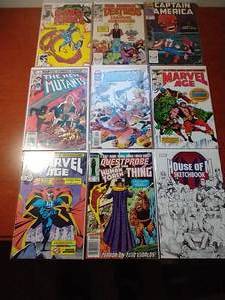 lot 17 image: 9 Miscellaneous Marvel Comics