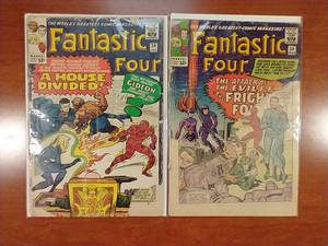 lot 32 image: Fantastic Four #34, 36 - Silver Age