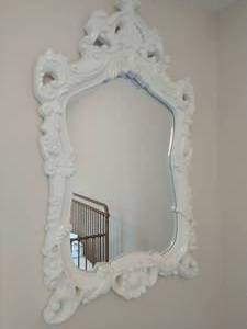 lot 81 image: Large White Mirror