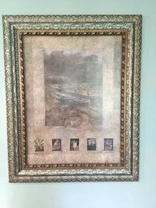 lot 95 image: Large Framed Artwork
