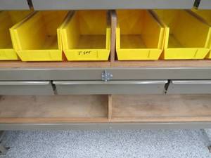 lot 115 image: Heavy Duty Steel Cabinet