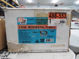 lot 129 image: Coil Roofing Nails