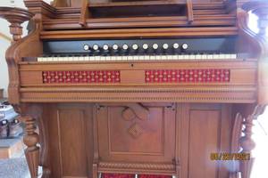 lot 63 image: Antique Pump Organ