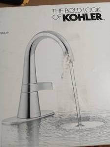 Tocar Single Hole Single-Handle Bathroom Faucet in Polished Chrome by KOHLER- see pictures