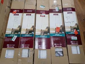 Mixed lot White Cordless Room Darkening 2 in. Faux Wood Blind for Window  by Home Decorators Collection- mixed sizes & conditions - see pictures