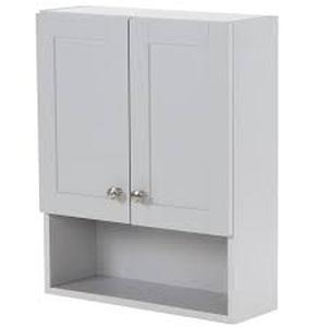 Lancaster 20.5 in. W Over the John Wall Cabinet in Pearl Gray by Glacier Bay- see pictures