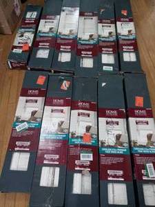 Mixed lot of White Cordless Room Darkening Faux Wood Blind for Window- see pictures