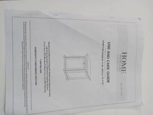 Hampton Harbor 17 in. Single Tilt-Out Hamper in White by Home Decorators Collection- slighltly damaged - see pictures