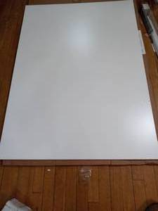 48 in. x 34.5 in. x 0.21 in. Wall and Base End Panel in Polar White by Hampton Bay- not used