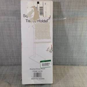 Gatco - 1431B - Square Freestanding TP Holder Brass -  open box not used - see pictures