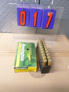 lot 17 image: Box of 300 win mag ammo. As shown