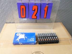 lot 21 image: Box of 308 ammo. As shown.