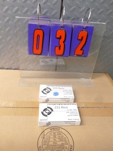 lot 32 image: 2 boxes of 5.56 new ammo. As shown.