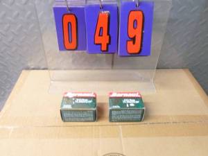 lot 49 image: 2 boxes of 223 ammo. As shown.