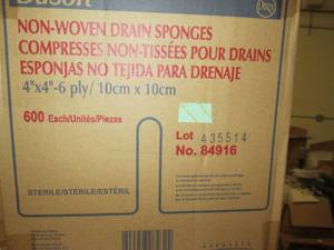 case of dusoft non woven drain spon...