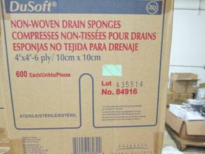 case of dusoft non woven drain spon...