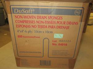 case of dusoft non woven drain spon...