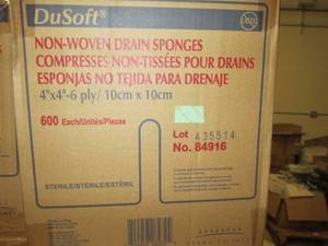 case of dusoft non woven drain spon...
